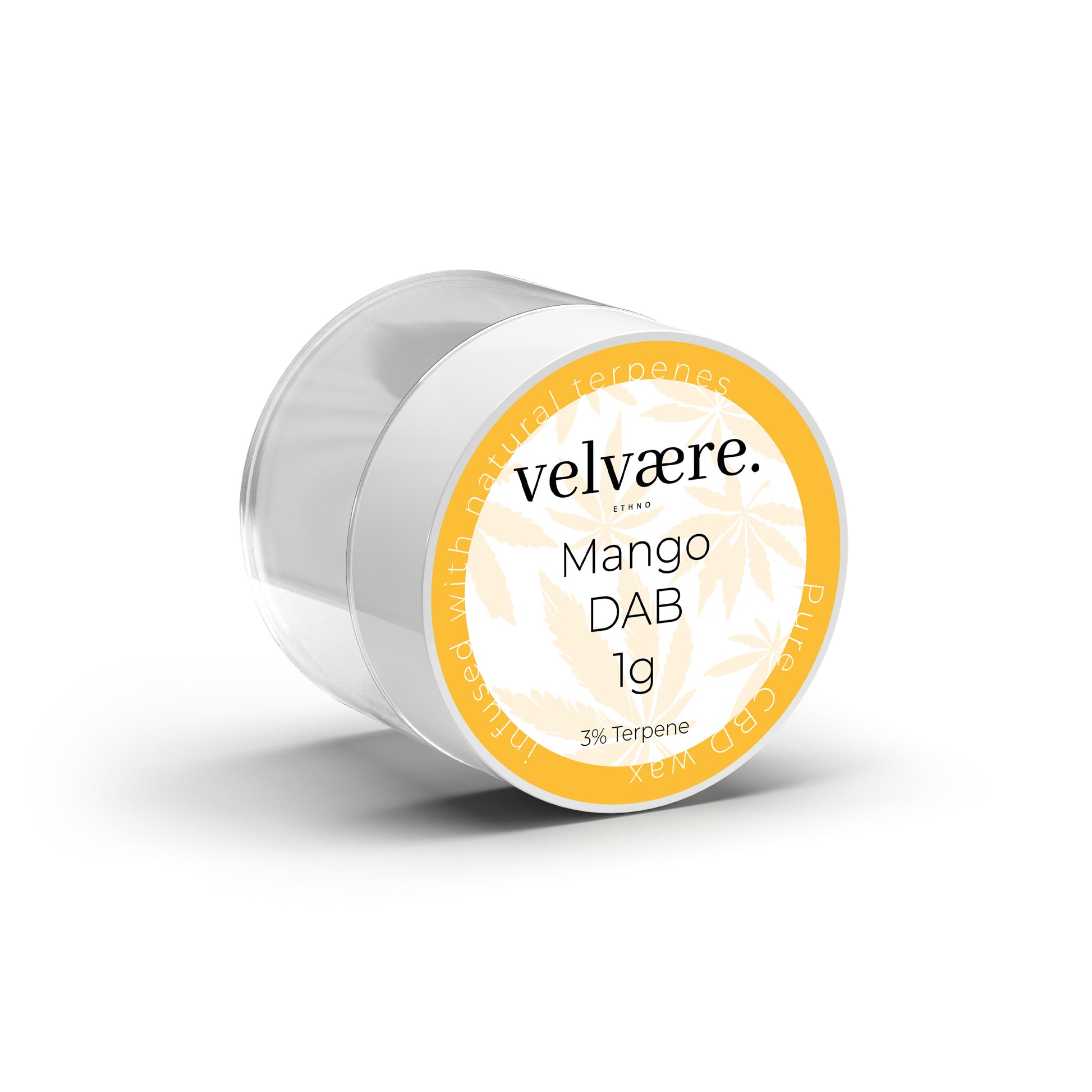 Velvaere Mango DAB – 1g, CBD Wax mit 3% natürlichen Terpenen, exotisch-fruchtiges Aroma, im praktischen Döschen