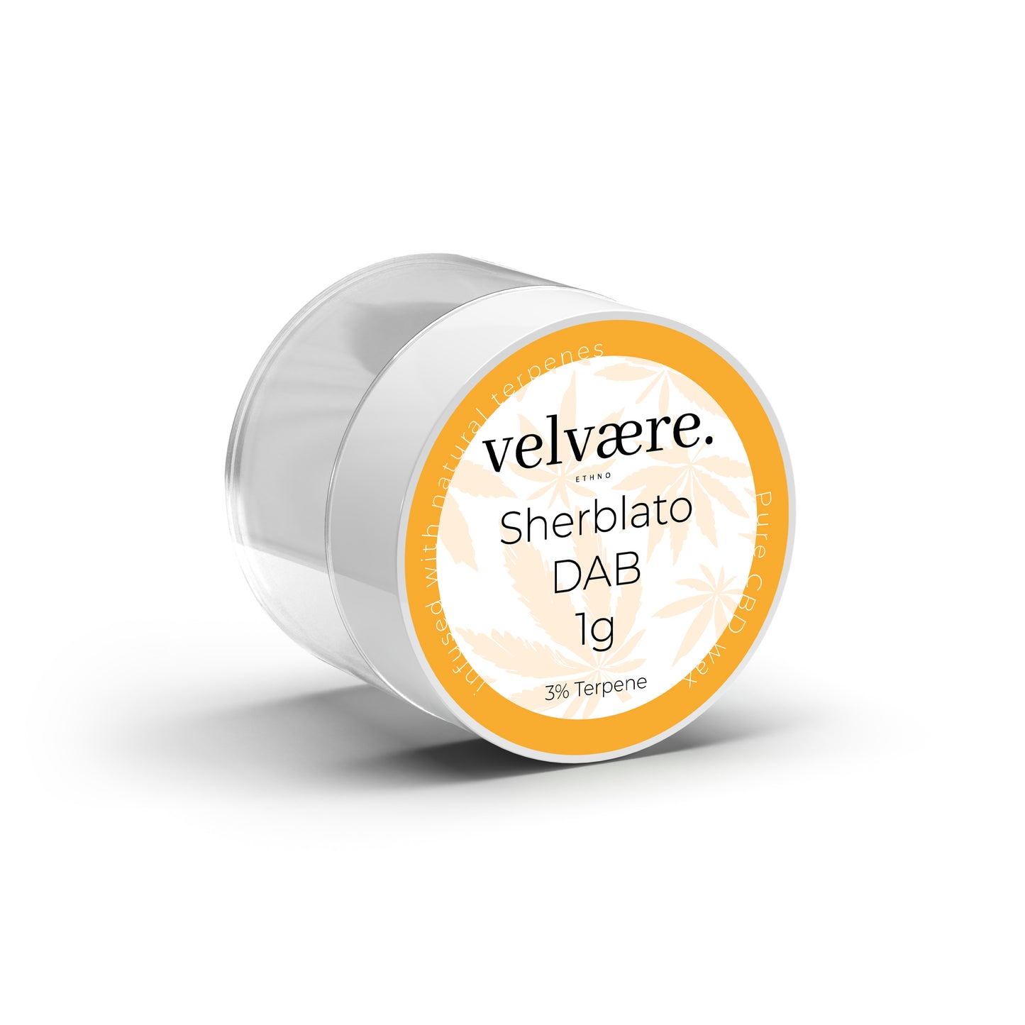 Velvaere Sherblato DAB – 1g, CBD Wax mit 3% natürlichen Terpenen, cremig-fruchtiges Aroma, im praktischen Döschen