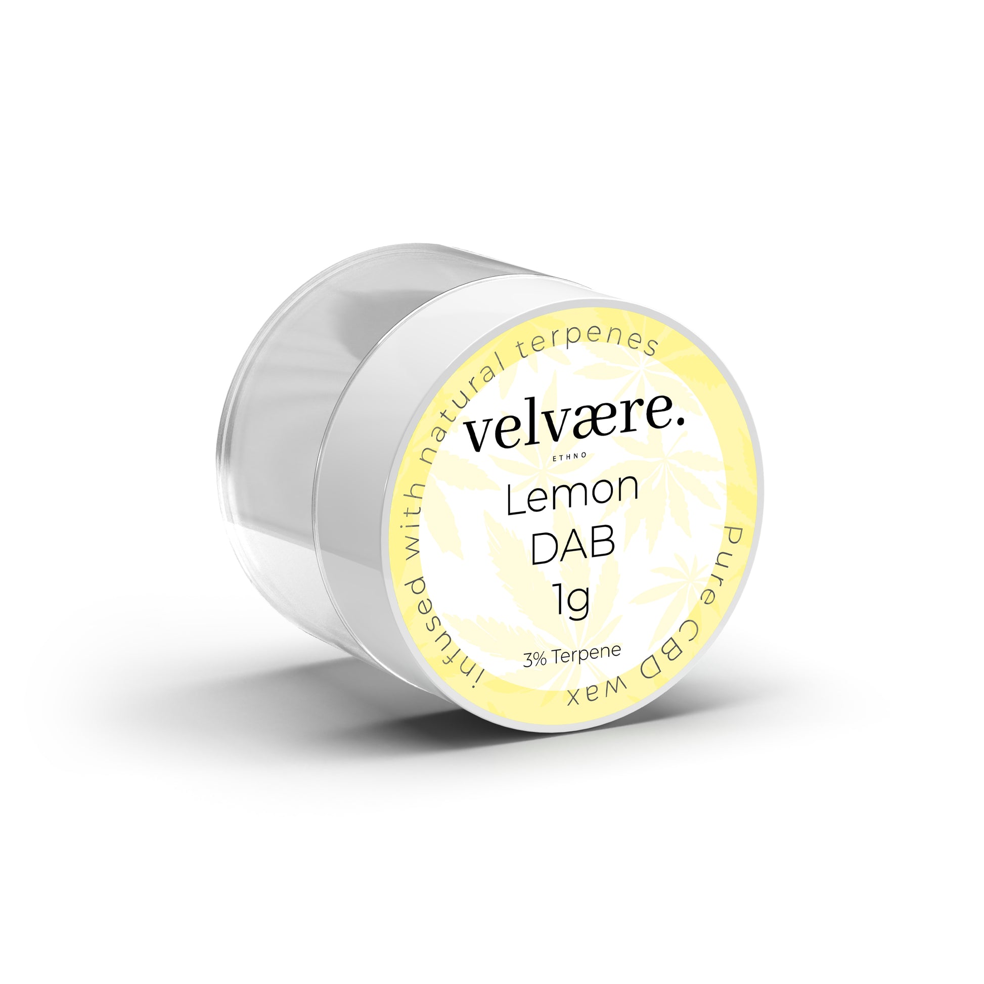 Velvaere Lemon DAB – 1g, CBD Wax mit 3% natürlichen Terpenen, aromatisch, im praktischen Döschen