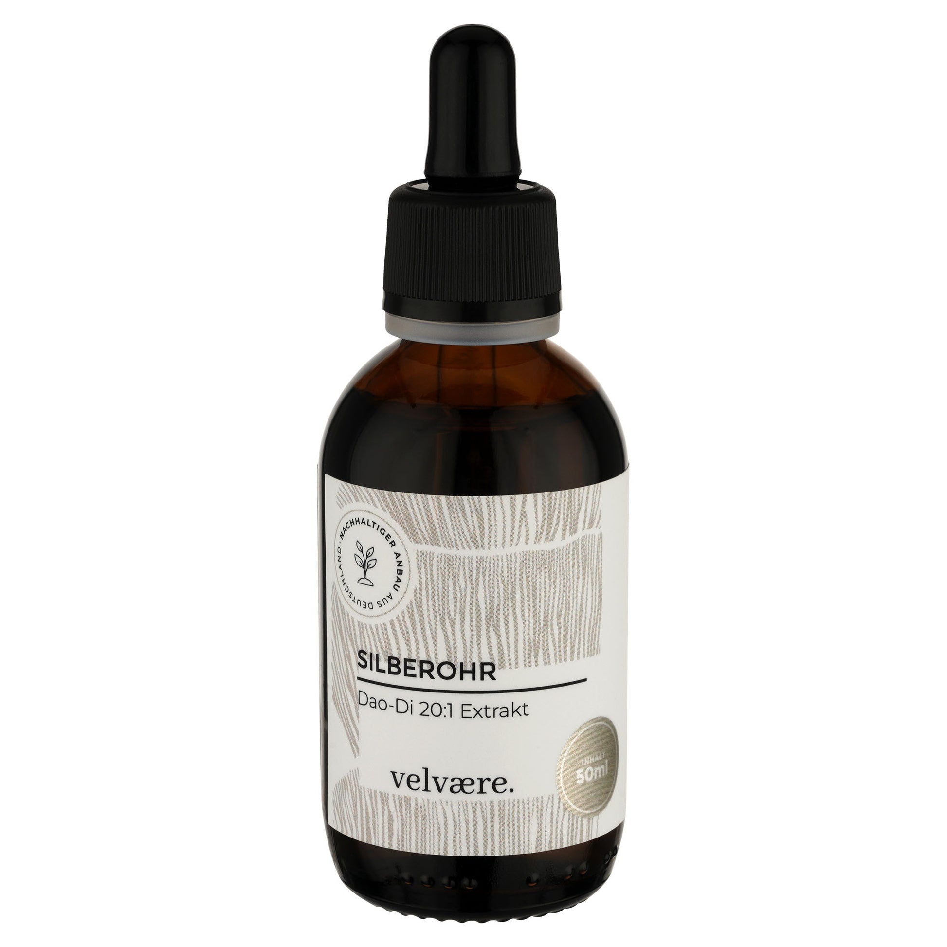 Velvaere Silberohr Dao-Di 20:1 Extrakt – hochkonzentrierter Pilzextrakt im 50 ml Glasfläschchen, vegan, aus nachhaltigem Anbau
